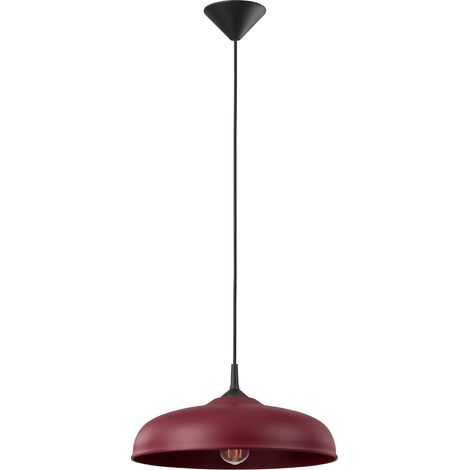 Pendelleuchten Gina burgund 1xE27 38cm Stahl Sollux (1/5)