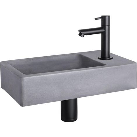 Differnz Lave-mains Gris foncé H8xl40xL22cm (1/5)