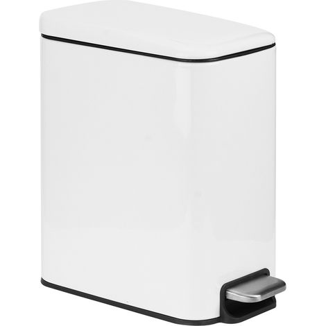 Poubelle étagée en acier inoxydable de 5l, corbeille à déchets pour salle de bain et chambre à coucher