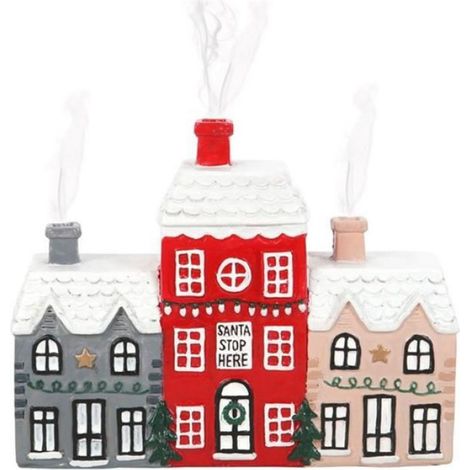 BrûLeur D'Encens de Maison, BrûLeur de CôNe D'Encens D'Hiver Enneigé de NoëL, BrûLeur D'Encens de CheminéE pour le Bureau à (1/4)