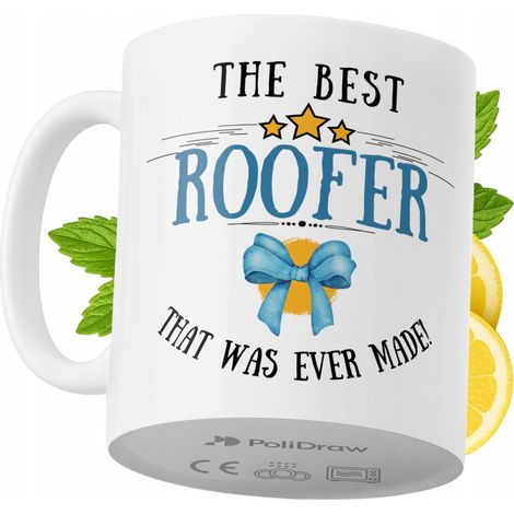 Lustige Kaffeetasse für Dachdecker mit witzigem Textdesign – ideal für Geburtstage, Namenstage, Feiertage und besondere Anlässe. Hochwertige Tasse für Zuhause, Büro und Arbeit. Farbe: Weiß, 330 ml.