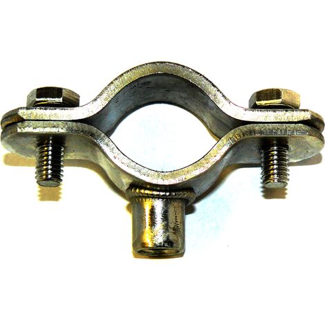 T304 Stainless Steel Munsen type bossed pipe clip M8 Boss - Pipe OD 12-15 mm
