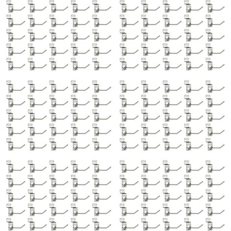 x 50mm Single Hooks for Shop Pegboards (1/4)