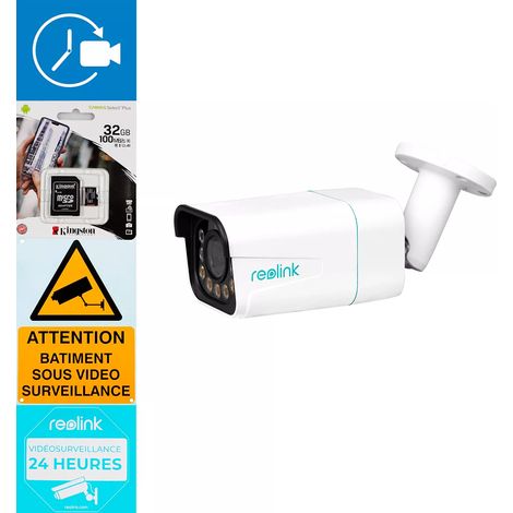 Kit Time-Lapse : Caméra 4K intelligente / PoE / Zoom Optique 5X / Vision nocturne 30m / IP66 / APP (Reolink) (1/5)