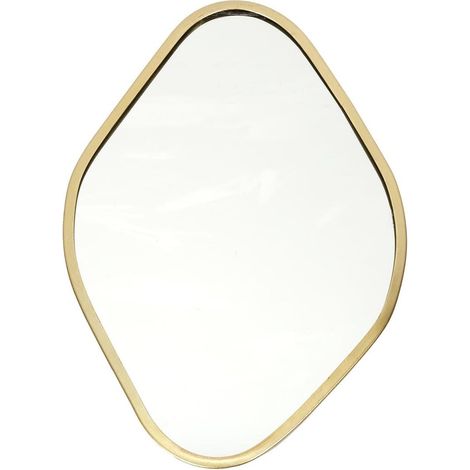 Miroir Décoratif Contour Doré Losange (1/5)