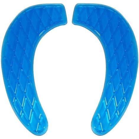 QORVA-Coussin de siège de toilette en gel, portable et lavable, tapis de couvercle de réservoir souple universel avec design autocollant réutilisable, pour la maison, la salle de bain, sièges de (1/5)