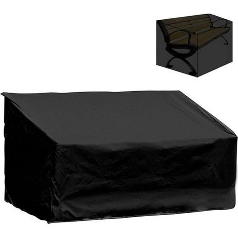 Housse Banc de Jardin 3 Places, Couverture Imperméable Meubles Jardin, Housses Protection pour Banc Jardin, Anti-UV Tissu Oxford Couverture Antipoussière, Housse Salon Jardin