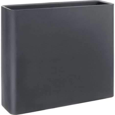 Vaso 90x27x77 cm in Polietilene Divio 80 Antracite Indoor (1/4)