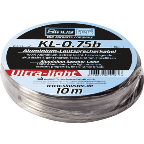 Set de connexion pour ampli HiFi auto Sinustec KL-0,75b (1/2)