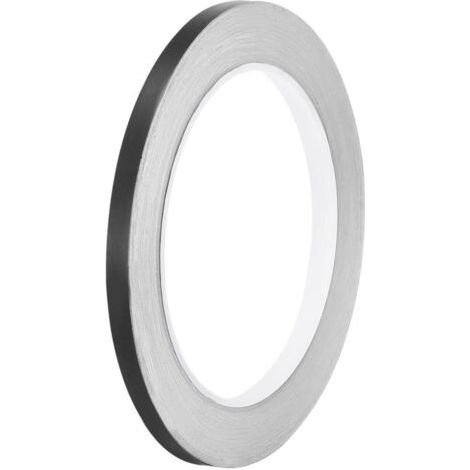 Ruban adhésif métallisé de 0,5 cm x 50 m pour carrelage, idéal pour murs, placards, salles de bain, sols, carrelages, voitures et décorations d'art, noir (1/5)