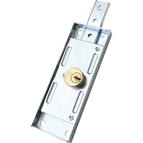 Serrure métallique pour fermetures de volets métalliques enroulables Comprend 3 clés (1/3)