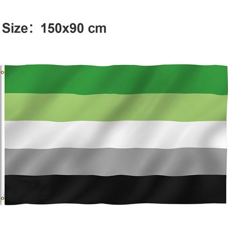Drapeau 90 x 150 cm Pas de romantisme, polyester résistant à la décoloration, ourlet en toile double couture avec œillets en laiton pour intérieur et extérieur (1/5)