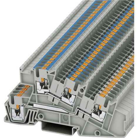 Phoenix Contact 3213954 Installationsetagenklemme 5.2 mm Schnellanschluss Grau 1 St.