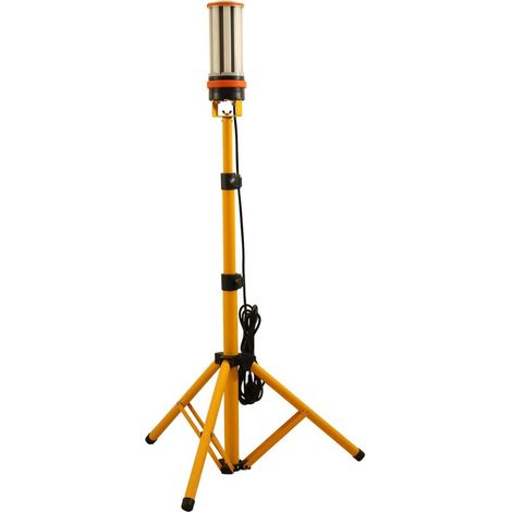 60W Projecteur de chantier sur trépied, 6500 lumen et étanche Spot LED Extérieur, Angle de lumière de 360 degrés. (1/5)