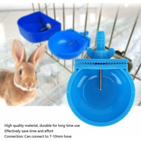 10 Ensembles de mangeoire pour Animaux, Abreuvoir Automatique pour Lapin pour rongeurs, Bol d'alimentation jetable et étanche à l'humidité, Accessoires pour Cage de Ferme (1/3)