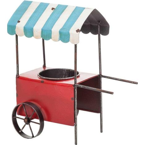 Carrito macetero de metal 24,5x15x28,5 (1/5)