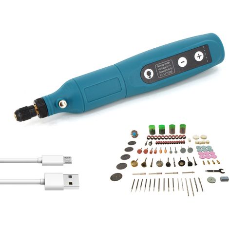 USB-wiederaufladbarer, kabelloser Gravierstift, kompakte elektrische Bohrmaschine, tragbarer Gravierstift, verstellbare Graviermaschine, Schleifmaschine mit LED-Beleuchtung (1/5)
