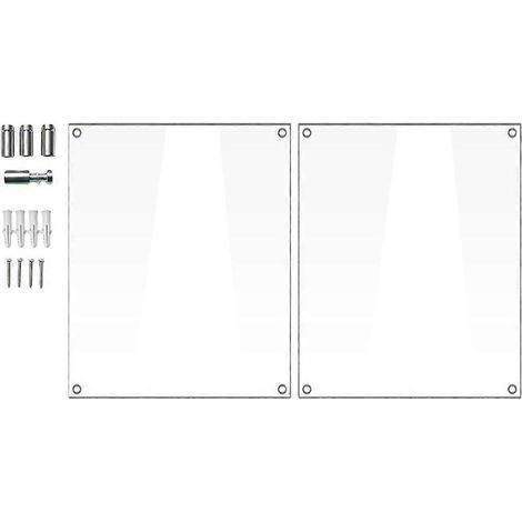 1 Ensemble de cadre photo en acrylique transparent, cadre mural moderne sans cadre (S)-15.70X12.00X0.20CM-As Shown (1/3)