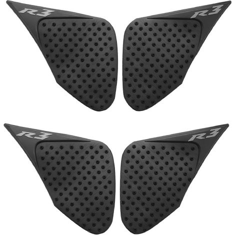 Set aus 2 rutschfesten Tank- und Knieprotektoren für Yamaha R3 2015-2017 (YZF-R3). (1/5)