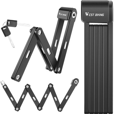 Serrure pliable antivol pour vélo, chaîne électrique, cadenas pour vélo, accessoires de sécurité pour motos (1/5)