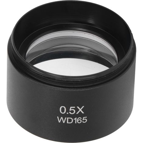 Auxiliary Objective Lens Aluminum Alloy 0.5X Microscope Part for SM Series Stereo Micromirror