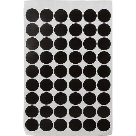 Lot de 54 cache-vis autocollants, couleur noyer noir, 103 (1/5)