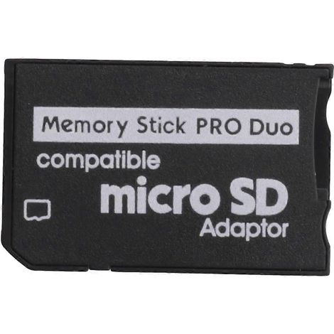 Adaptateur Memory Stick Pro Duo, carte microSD/microSDHC TF vers carte Memory Stick MS Pro Duo pour Sony P (1/5)
