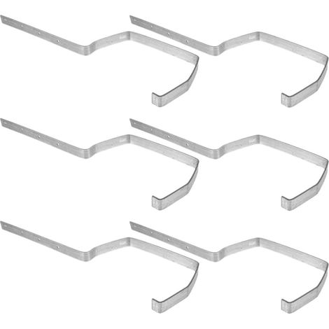 Support en fer et métal (6 pièces) pour gouttières (1/5)