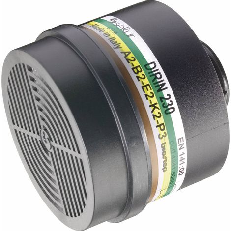 [GEBRAUCHT] B-Ware Ekastu Mehrbereichsfilter Kombifilter Gasmaske A2B2E2K2P3 Kunststoff Filter