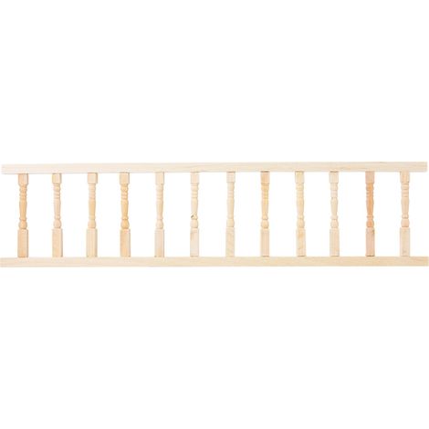 Rambarde en bois miniature pour maison de poupée à l'échelle 1:12 (1/5)