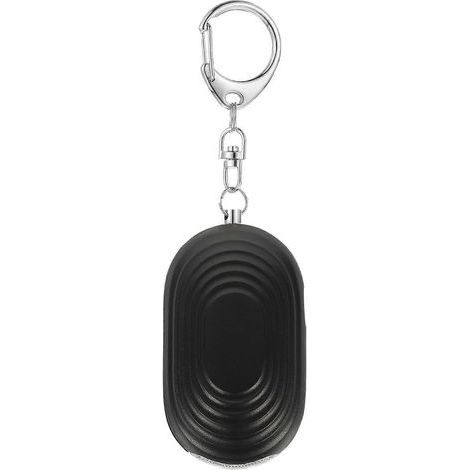 Alarme de sécurité personnelle avec lumières LED, alarme de sécurité d'urgence pour femmes, enfants et hommes.-7.00X3.50X2.00CM-Black (1/4)