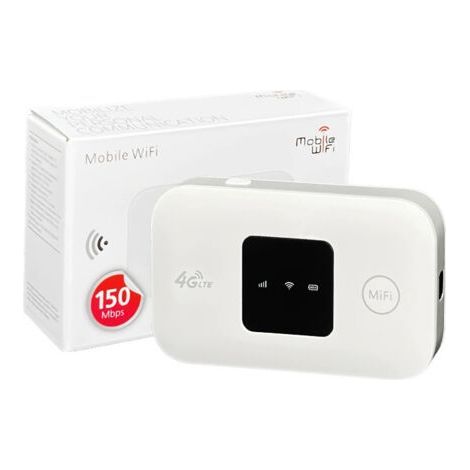 Routeur Wi-Fi portable 4G LTE, point d'accès mobile sans fil avec écran LED intelligent, 72 heures d'autonomie en veille, appareil portable haut débit pour voyageurs d'affaires (1/4)