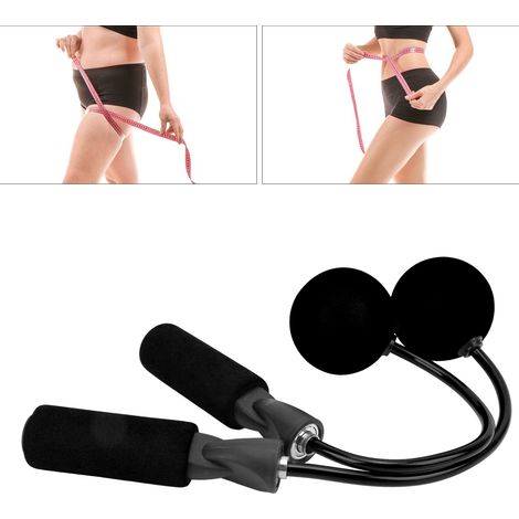 Corde à sauter sans fil pour fitness, entraînement sportif et perte de poids - Hommes, femmes, enfants - Noir (1/5)