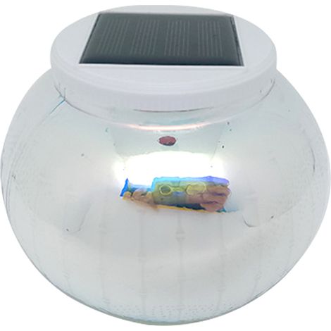 Farol solar galvanizado 3D, resistente al agua IP55, luz blanca y de colores (decorativo para uso exterior). (1/5)