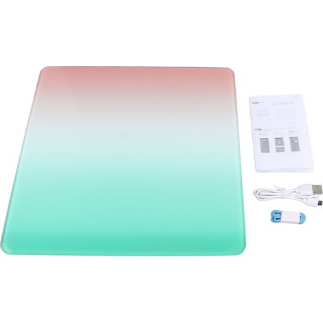 Präzise digitale Badezimmerwaage, USB-aufladbar, Bluetooth, tragbar und intelligent zur Körpergewichtsmessung (1/5)