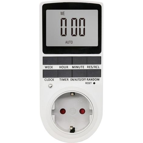 Timer Switch TM02 Large Screen Timer Socket Kitchen Timer Electronic Timer White Light Timer European Standard Model 630BQHGZSIY (1/5)