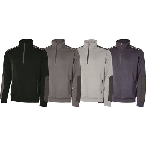 Felpa da lavoro U-Power Cushy eco friendly - XXL - Grigio Chiaro