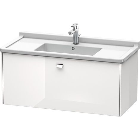 Duravit Brioso Vanity mobile a parete 102,0 x 46,9 cm, 1 estraibile, per lavabo Starck 3 030410, Colore (anteriore/corpo): Decorazione ciliegio ticinese, maniglia cromata - BR404301073