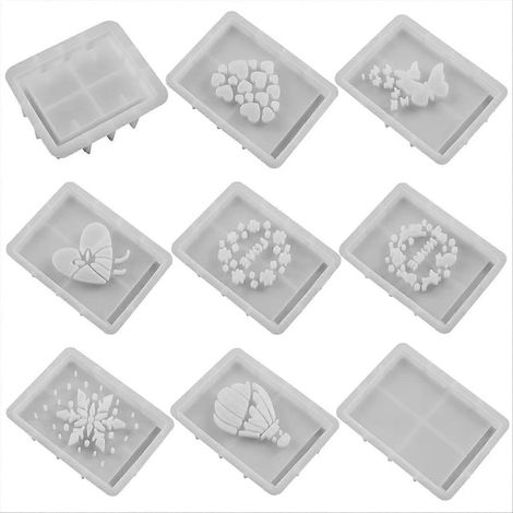 Moule en silicone pour boîte de rangement, moule creux pour boîte de rangement, moule à ciment pour boîte cadeau antiadhésive, moule en plâtre pour cadeau (1/5)