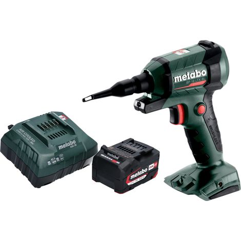 Pistola sopladora sin cable Metabo BP 18 LTX BL 18 V sin escobillas + 1x batería recargable 4,0 Ah + cargador
