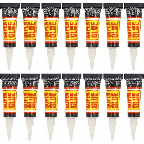 Set mit 14 Cyanacrylat-Klebstoffen Super Glue 3g 14 Stk.