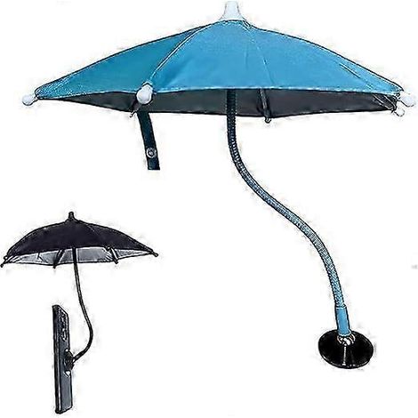 Pare-soleil magnétique pour téléphone, parapluie, rotatif, pliable, portable, extérieur, pare-soleil de voiture, support de téléphone, rouge. (1/5)