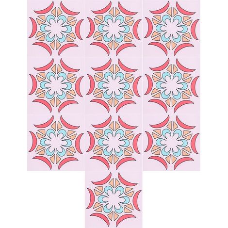 Self-adhesive of tiles membranes, 10 pieces, self-adhesives, decoration wall-mounted of kitchen, room of bath, floor (Type 2) (1/5)