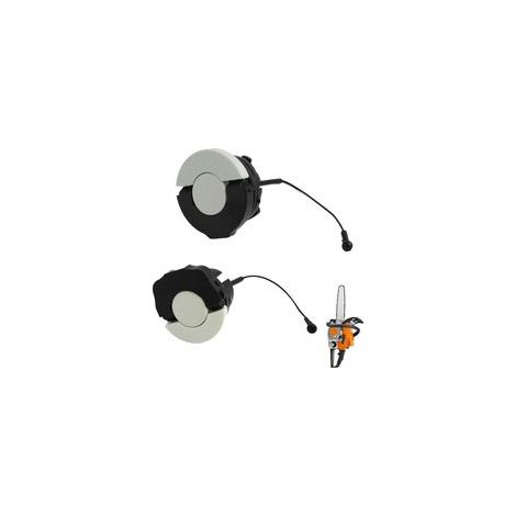 Lot de 2 bouchons de réservoir et d'huile pour STIHL MS171 MS181 MS192 MS193 MS200 MS230 MS231 MS240 MS241 MS250 MS251 MS260 MS340 MS360 Pièces de rechange universelles et durables 1 grand + 1 petit (1/3)