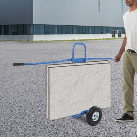 Transportwagen für Platten, Plattenwagen zum Transportieren großer Platten Blau
