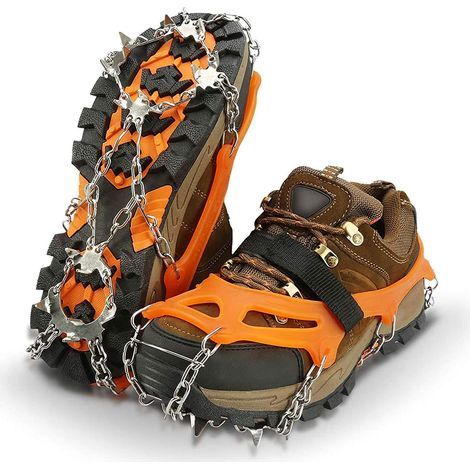 Traktionsstollen für Schuhe (orange, L)