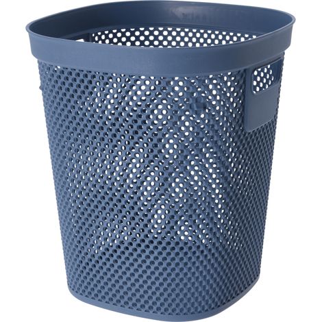 Abfalleimer Papierkorb Kunststoff 26X26xH30cm-027000230-Blau