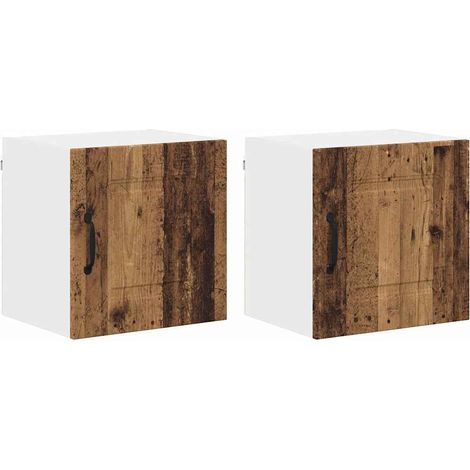 Meuble mural de cuisine,Armoire de cuisine 2 pcs Bois Ancien 40 x 31 x 40 cm CFW45676 (1/5)