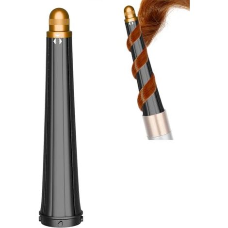 Accessoires de coiffure pour cheveux longs bouclés compatibles avec les fers à friser coniques HS01/HS05 (20-36 mm), couleur or (1/5)