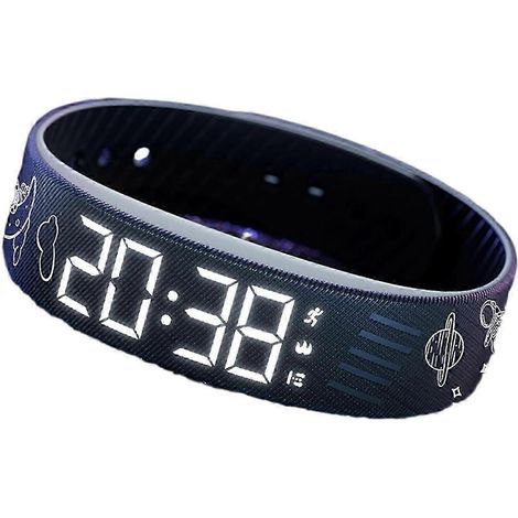 (Autre) Montre-réveil silencieuse avec vérification scientifique du réveil et bracelet en silicone respirant pour éviter les réveils nocturnes sans être dérangé (1/3)